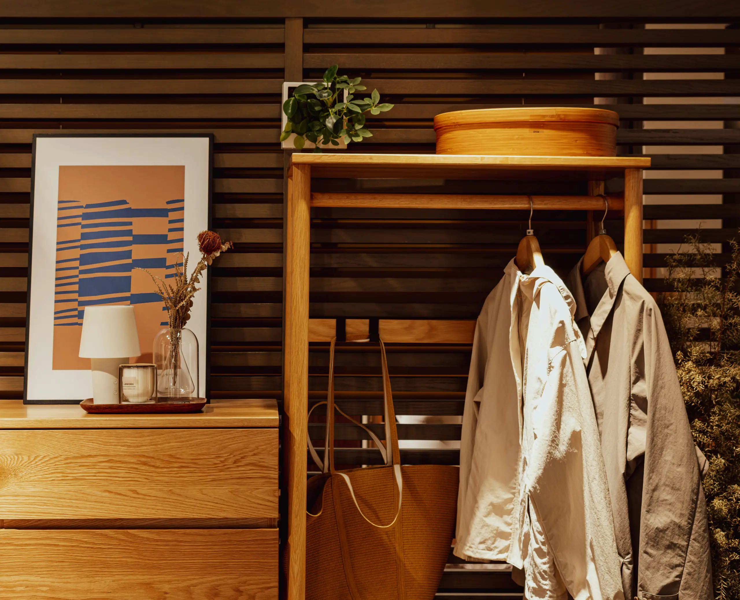 A quiet corner of a home with morning light